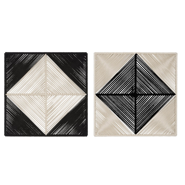 Wall Art Seeing Double Rope Wall Squares, S/2 