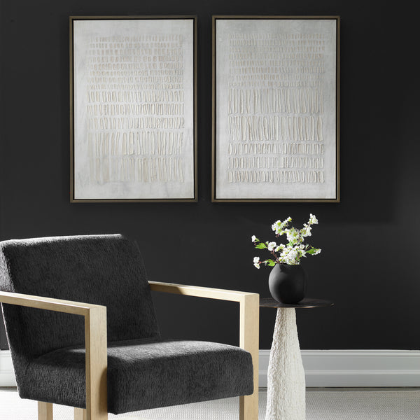 Wall Art Social Theory Framed Canvases // Set of 2 