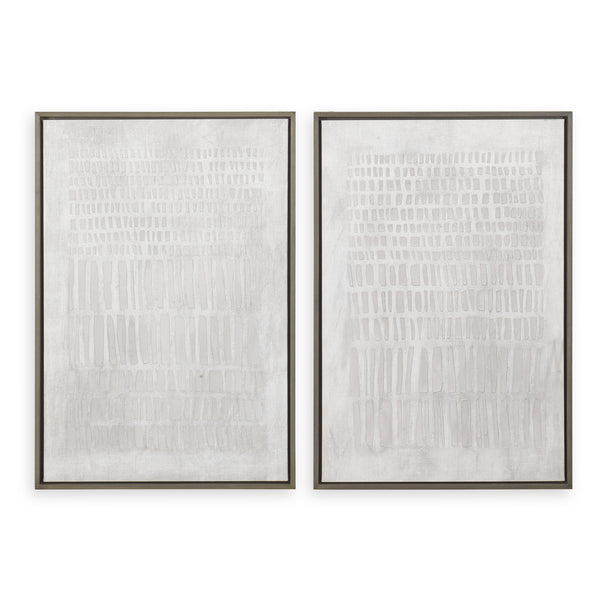 Wall Art Social Theory Framed Canvases // Set of 2 