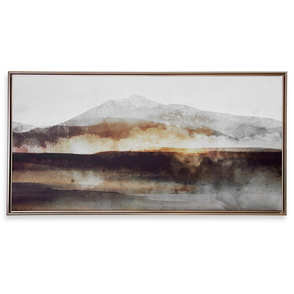 Wall Art Splash Of Land Framed Canvas 