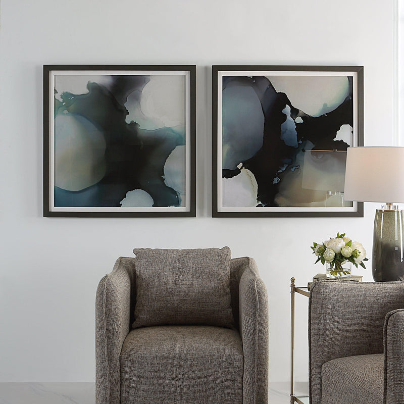 Wall Art Telescopic Abstract Framed Prints, Set/2 