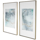 Wall Art Undulating Oro Abstract Prints, S/2 