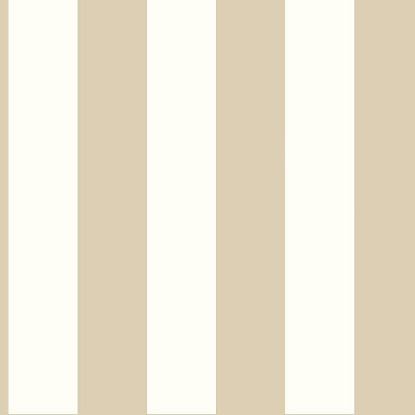 Wallpaper 3-in Stripe Wallpaper // Tan Metallic 