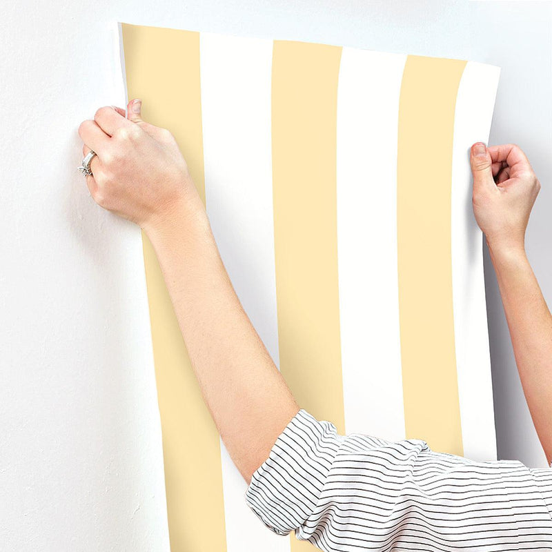 Wallpaper 3-in Stripe Wallpaper // Yellow 