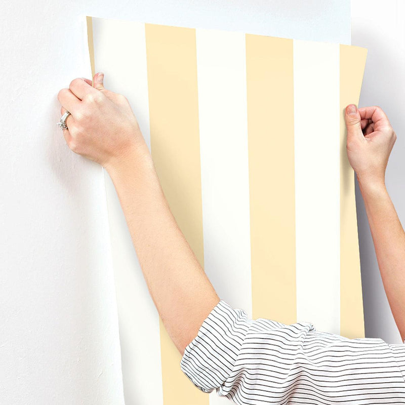 Wallpaper 3-in Stripe Wallpaper // Yellow 