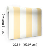 Wallpaper 3-in Stripe Wallpaper // Yellow 