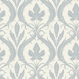 Wallpaper Adirondack Damask Wallpaper // Blue & Beige 