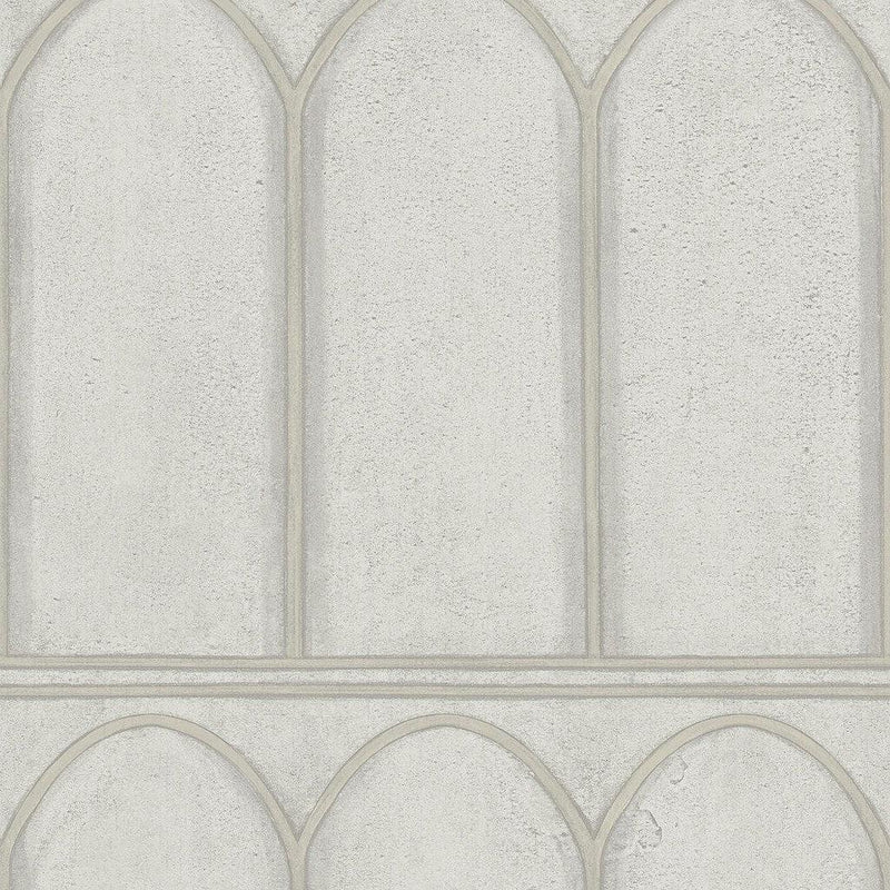 Wallpaper Arches Wallpaper Sample // Grey & Pearl 8 x 10 