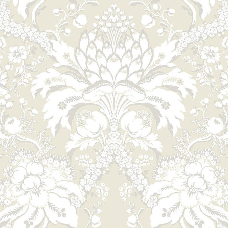Wallpaper Artichoke Dam Wallpaper Sample // Beige & Gold 8 x 10 