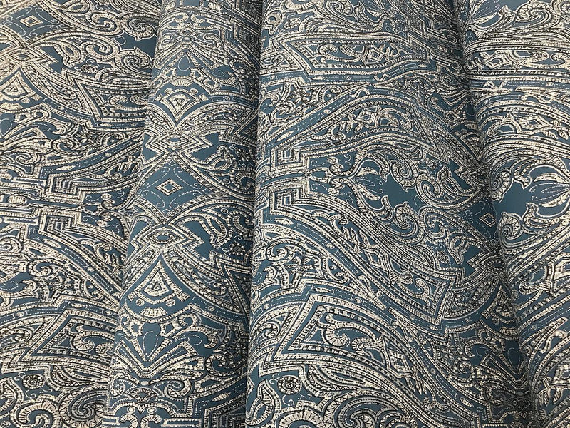 Wallpaper Ascot Damask Wallpaper // Blue 