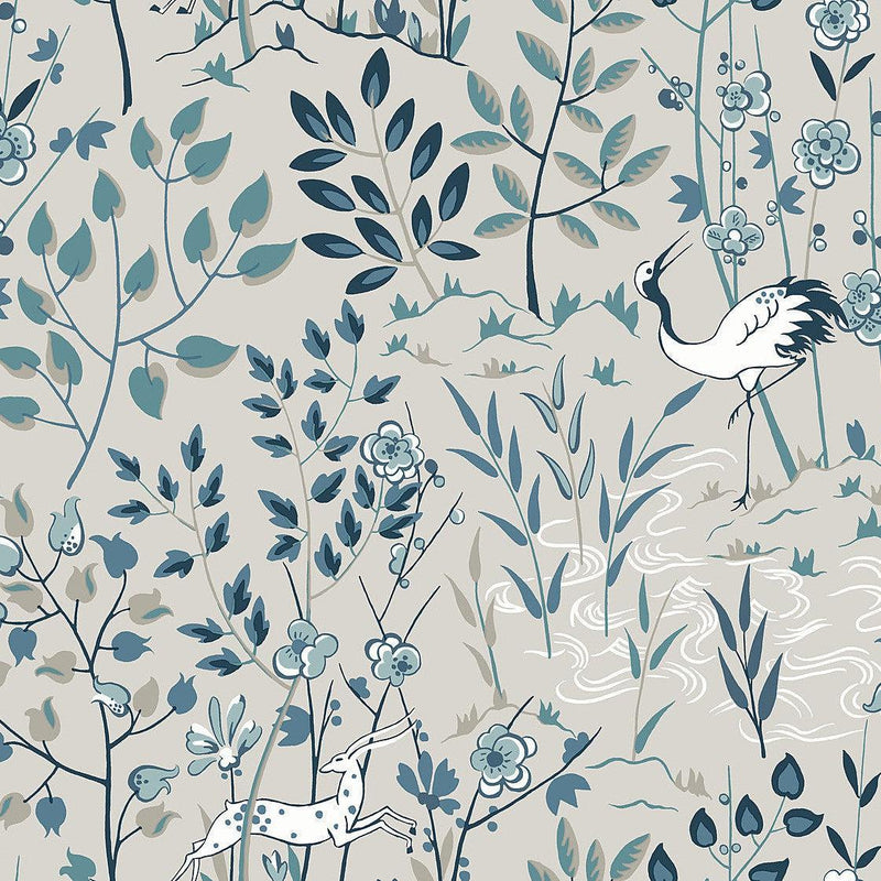Wallpaper Aspen Wallpaper Sample // Grey 8 x 10 