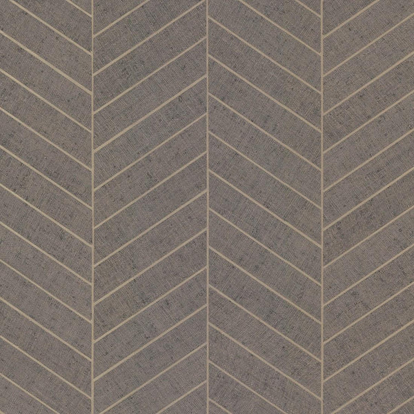 Wallpaper Atelier Herringbone Wallpaper // Grey 