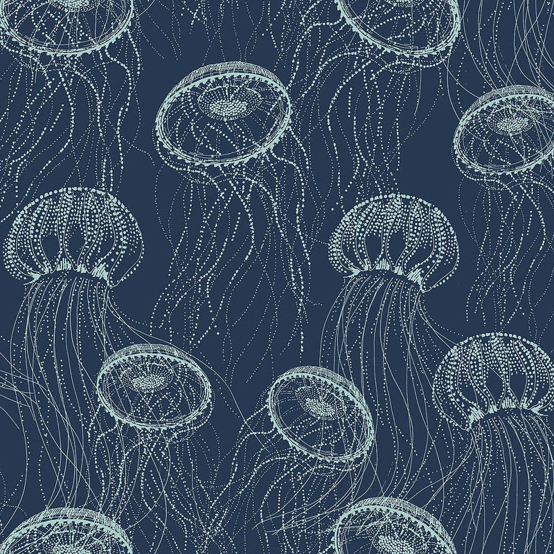 Wallpaper Atolla Wallpaper Sample // Blue 8 x 10 