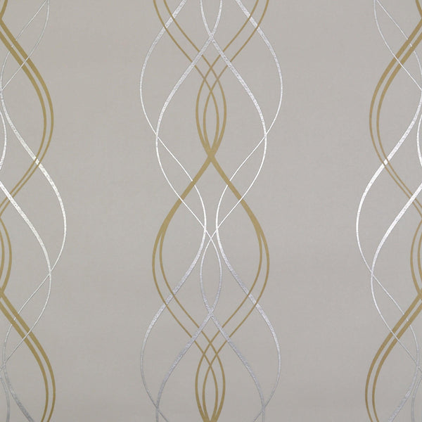 Wallpaper Aurora Wallpaper // Gold & Pearl 