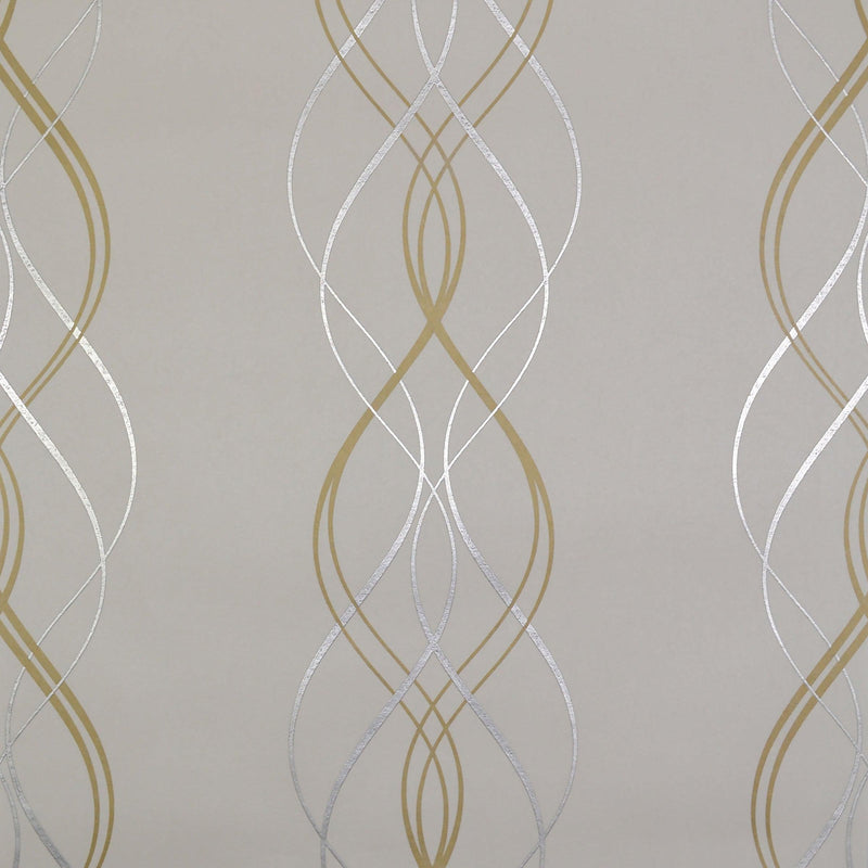 Wallpaper Aurora Wallpaper Sample // Gold & Pearl 8 x 10 