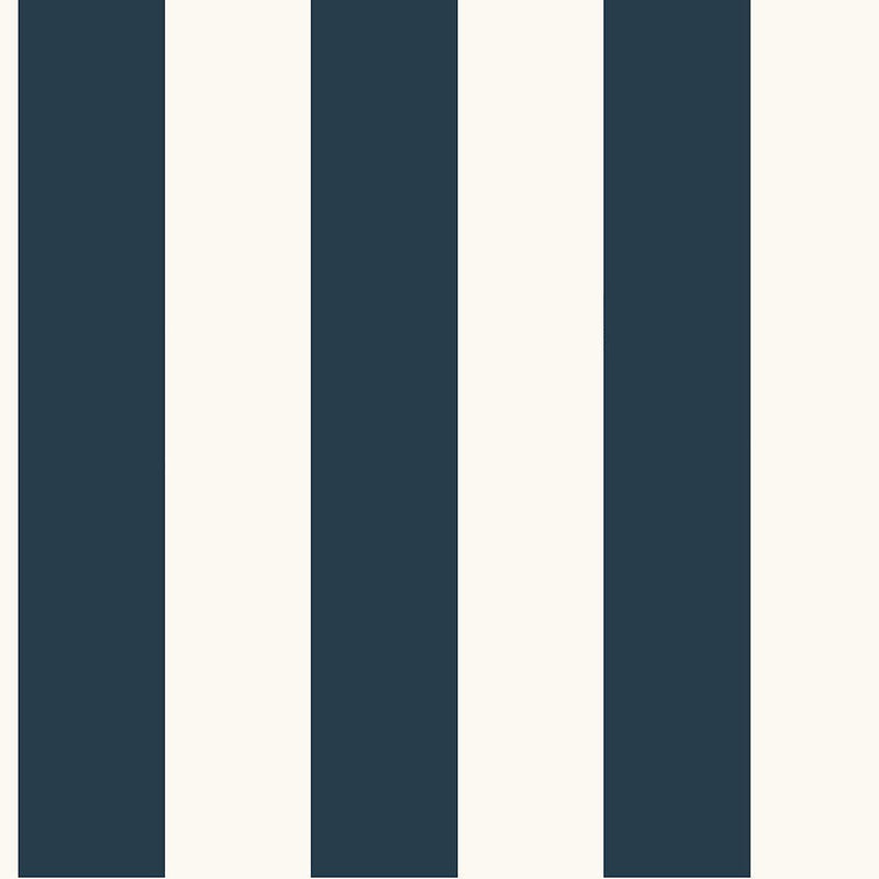 Wallpaper Awning Stripe Wallpaper // Navy 