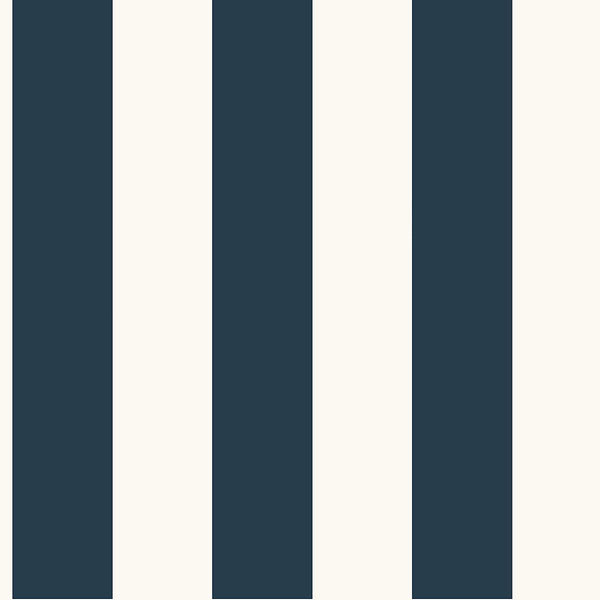 Wallpaper Awning Stripe Wallpaper // Navy 