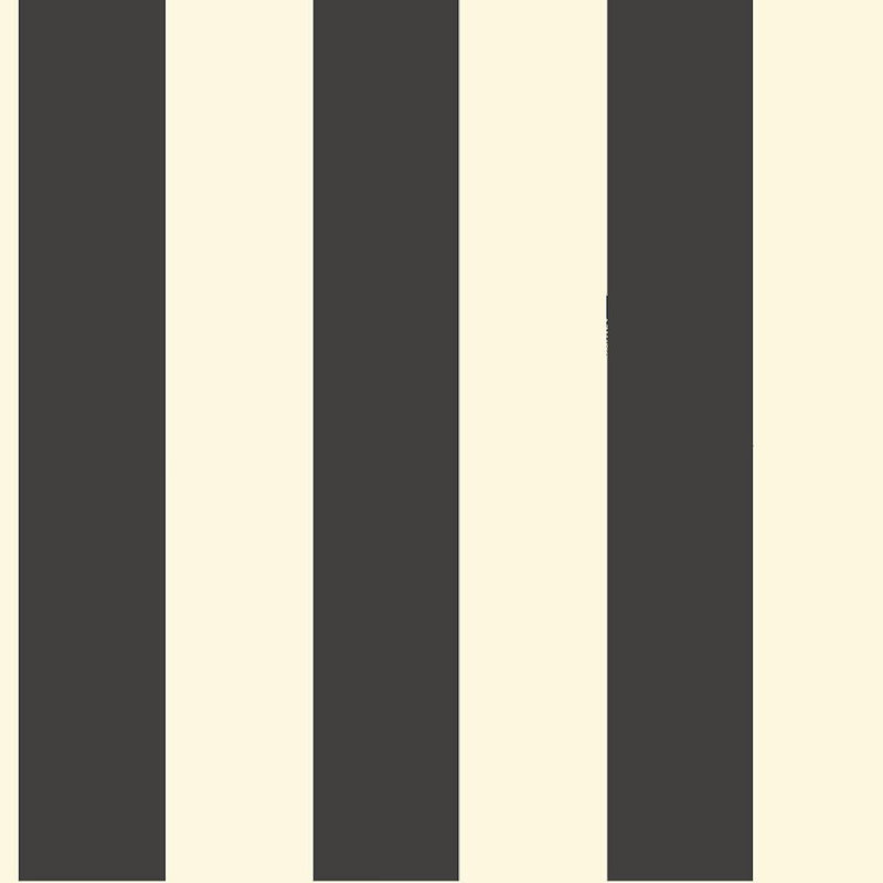 Wallpaper Awning Stripe Wallpaper Sample // Black & White 8 x 10 