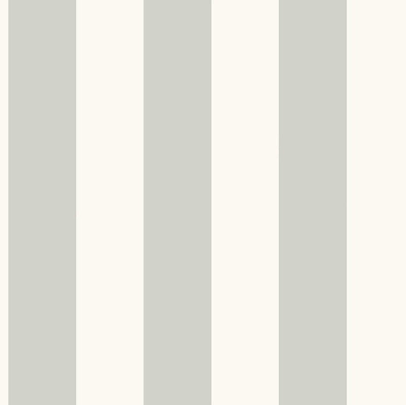 Wallpaper Awning Stripe Wallpaper Sample // Grey & White 8 x 10 