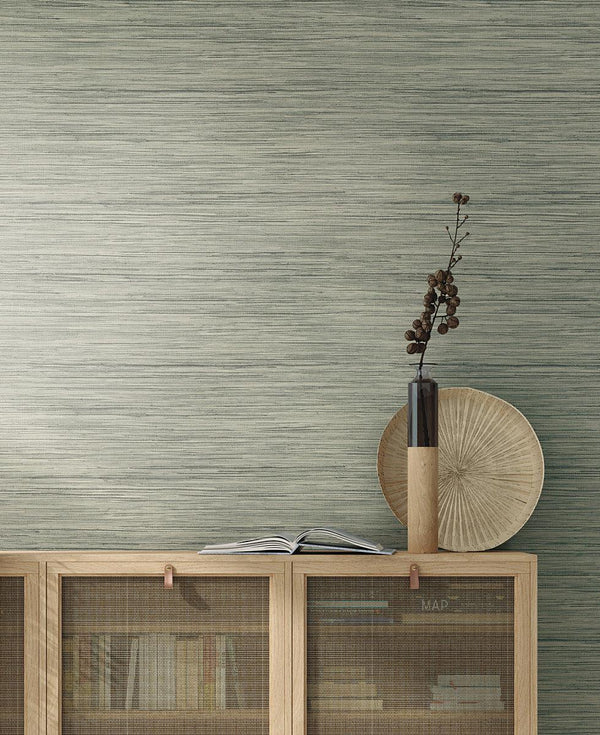 Wallpaper Bahia Grass Peel & Stick Wallpaper // Grey 