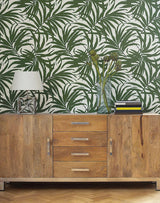 Wallpaper Bali Leaves Peel & Stick Wallpaper // Green 