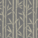 Wallpaper Bamboo Grove Wallpaper // Charcoal 