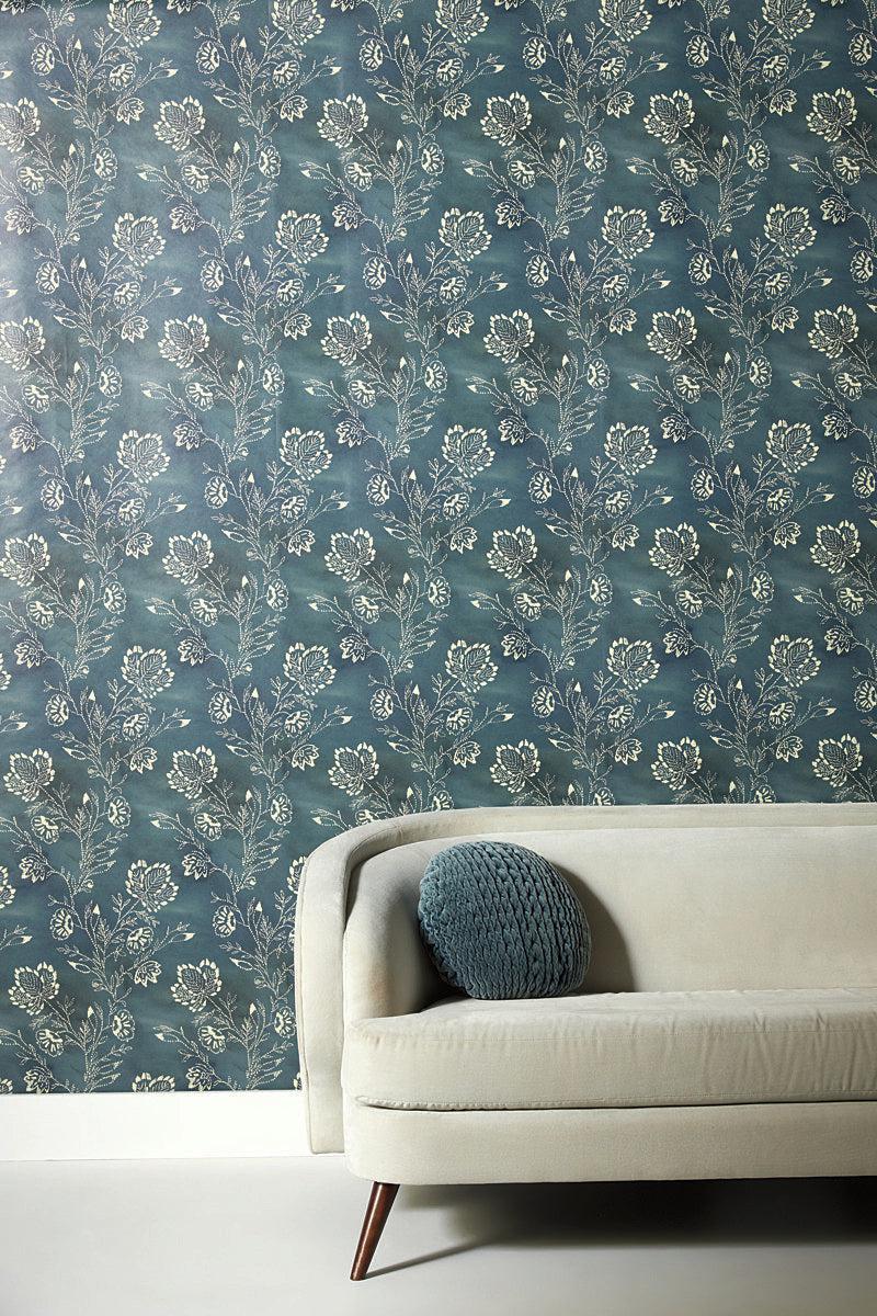 Wallpaper Barbier Wallpaper // Blue 