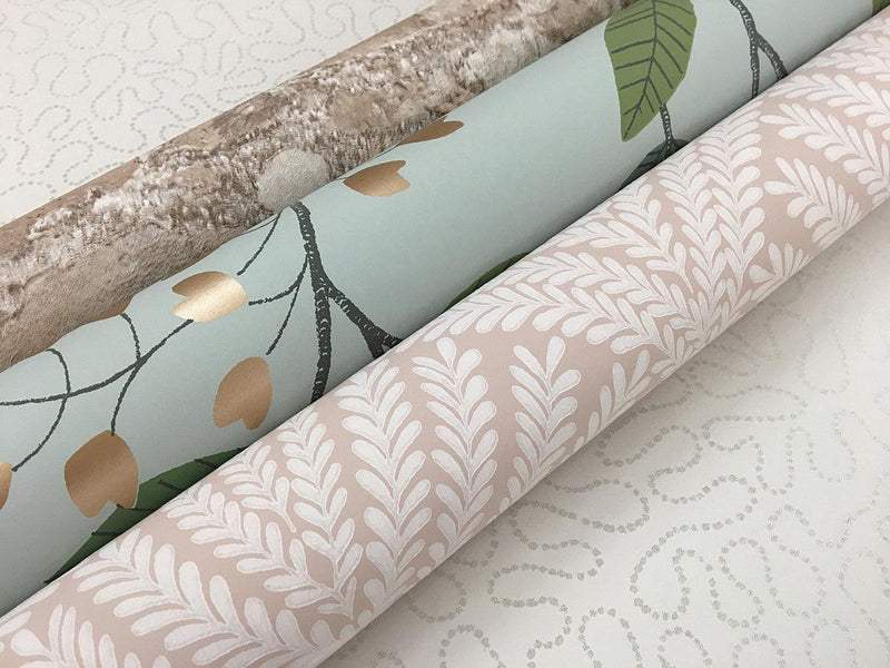 Wallpaper Beachcomber Wallpaper // Light Pink & Cream 