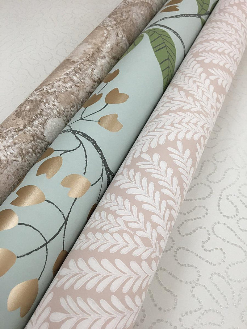 Wallpaper Beachcomber Wallpaper // Light Pink & Cream 