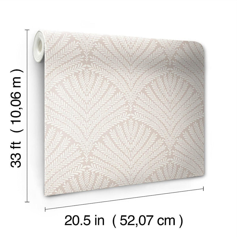 Wallpaper Beachcomber Wallpaper // Light Pink & Cream 