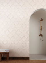 Wallpaper Beachcomber Wallpaper // Light Pink & Cream 
