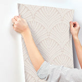 Wallpaper Beachcomber Wallpaper // Light Pink & Cream 