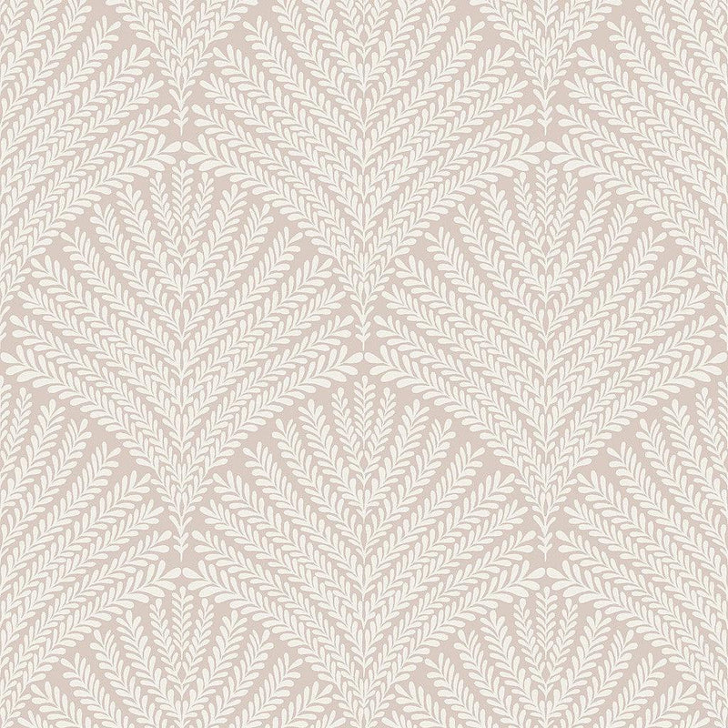Wallpaper Beachcomber Wallpaper Sample // Light Pink & Cream 8 x 10 