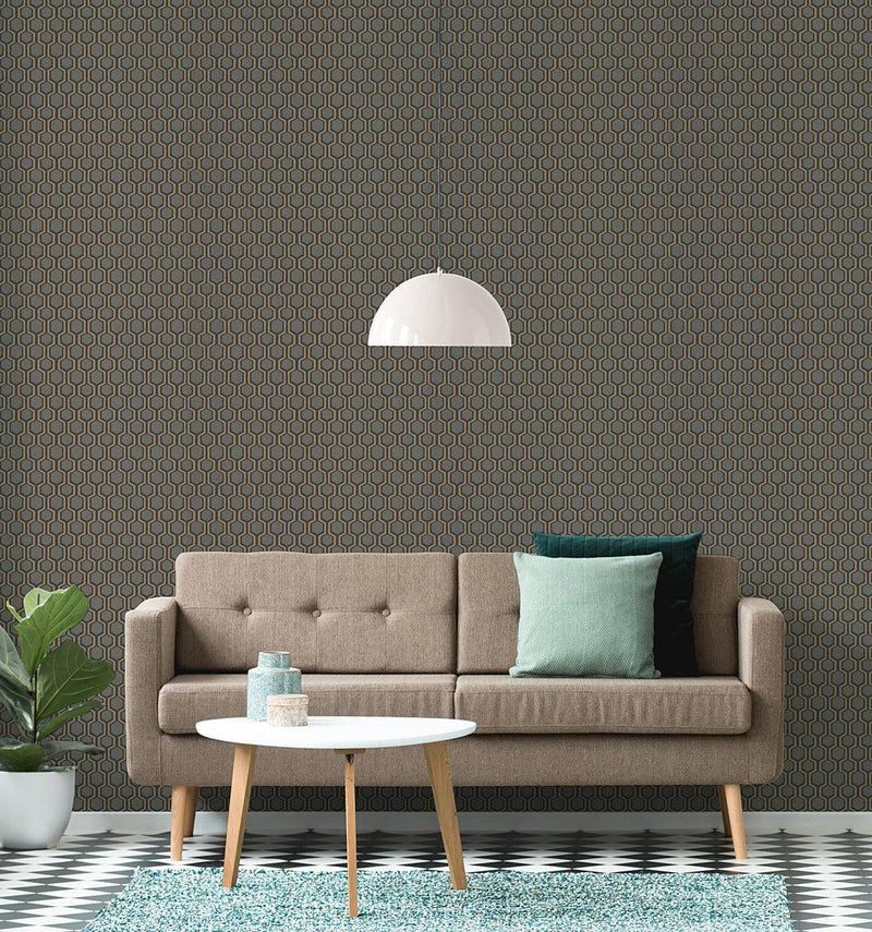 Wallpaper Bee Sweet Wallpaper // Grey 
