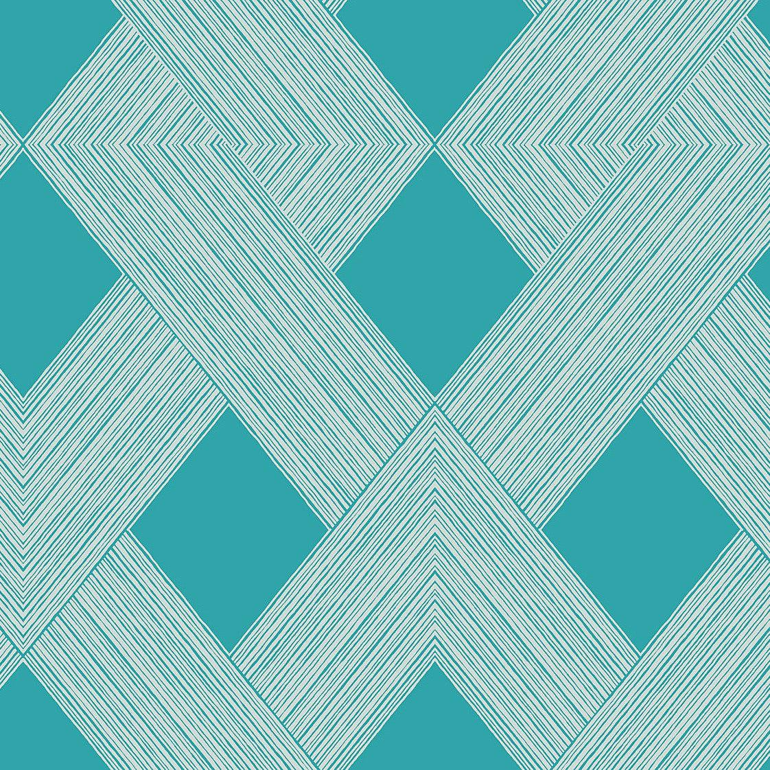 Wallpaper - Beveled Edge Wallpaper // Blue