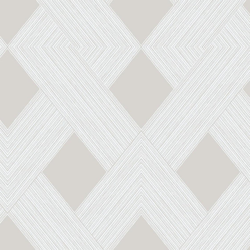 Wallpaper Beveled Edge Wallpaper Sample // Beige 8 x 10 