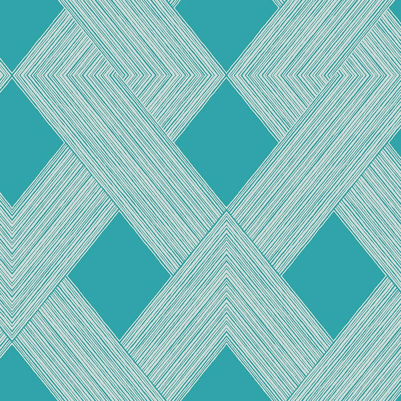 Wallpaper Beveled Edge Wallpaper Sample // Blue 8 x 10 