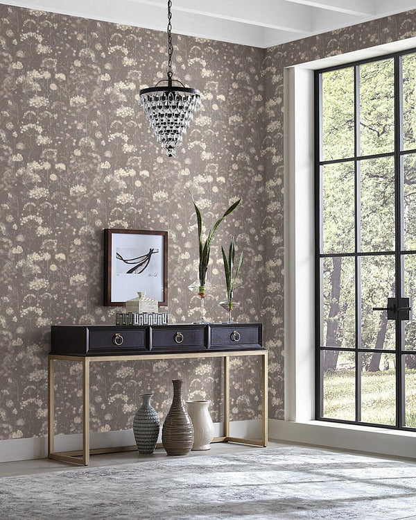 Wallpaper Botanical Fantasy Wallpaper // Dark Grey 