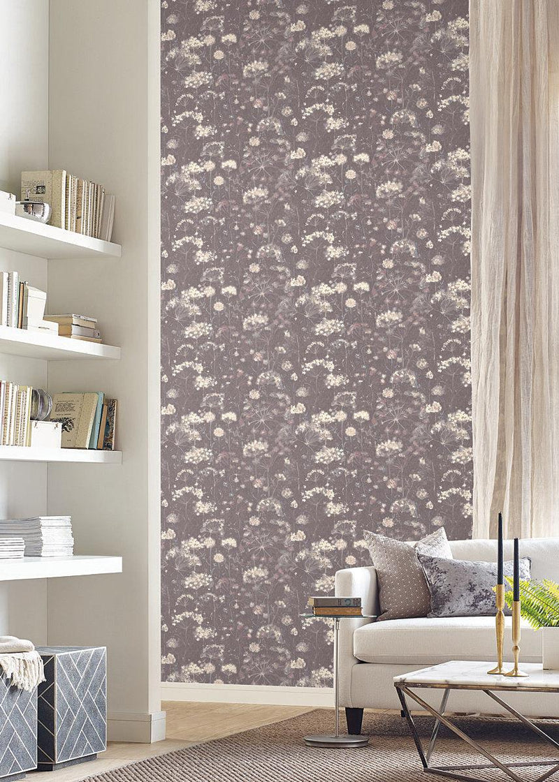 Wallpaper Botanical Fantasy Wallpaper // Dark Grey 