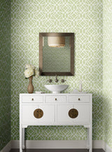 Wallpaper Boxwood Garden Wallpaper // Light Green 