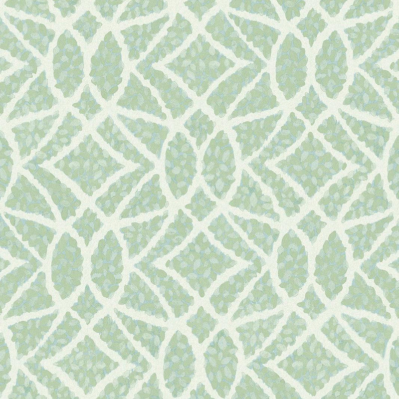 Wallpaper Boxwood Garden Wallpaper Sample // Teal 8 x 10 