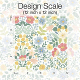 Wallpaper Bramble Garden Peel & Stick Wallpaper // Pastel Multi 
