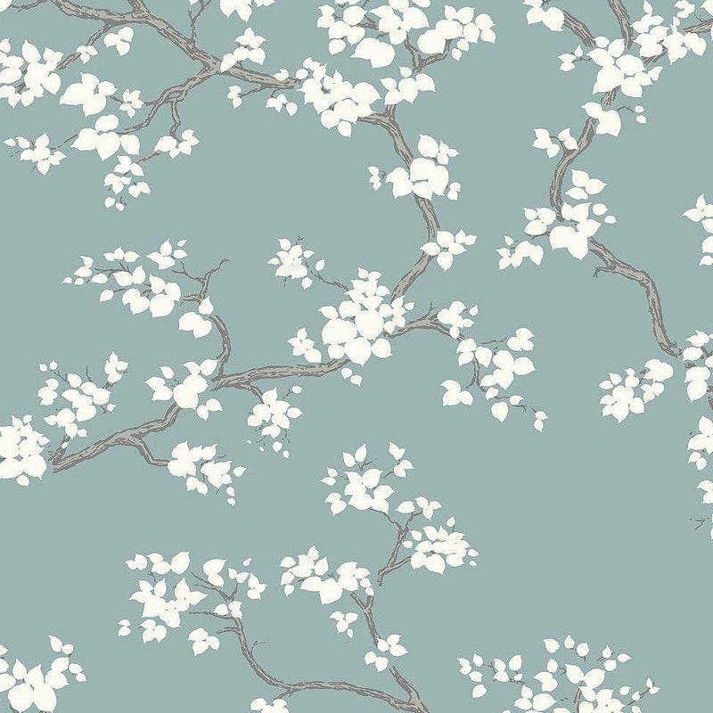 Wallpaper Branches Wallpaper Sample // Blue 8 x 10 
