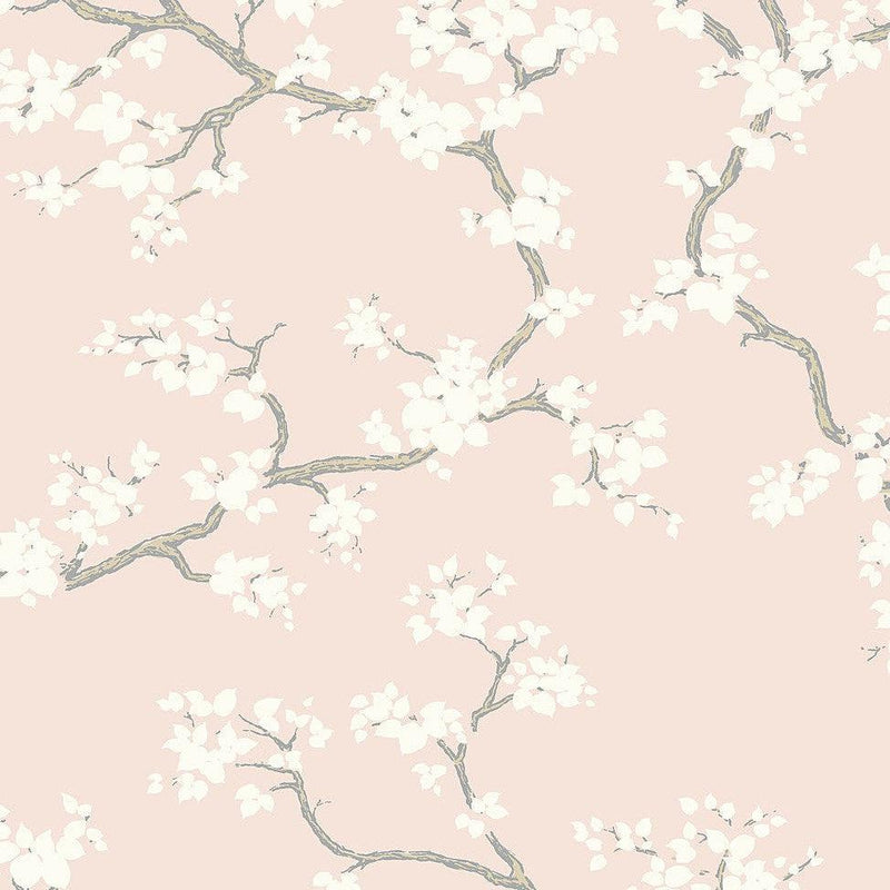 Wallpaper Branches Wallpaper Sample // Blush 8 x 10 