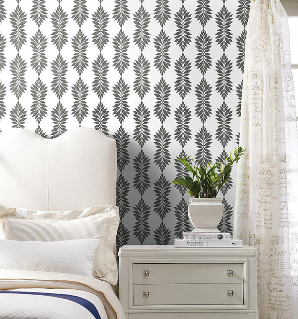 Wallpaper Broadsands Botanica Peel & Stick Wallpaper // Black 