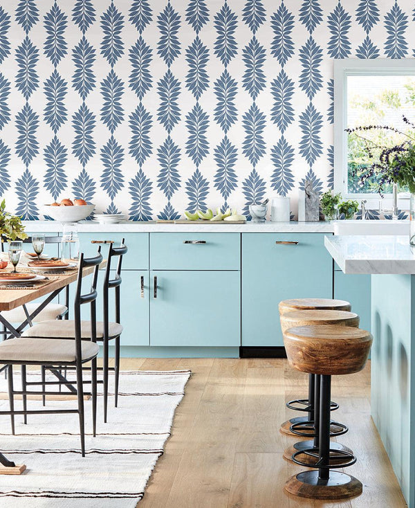 Wallpaper Broadsands Botanica Wallpaper // Blue 