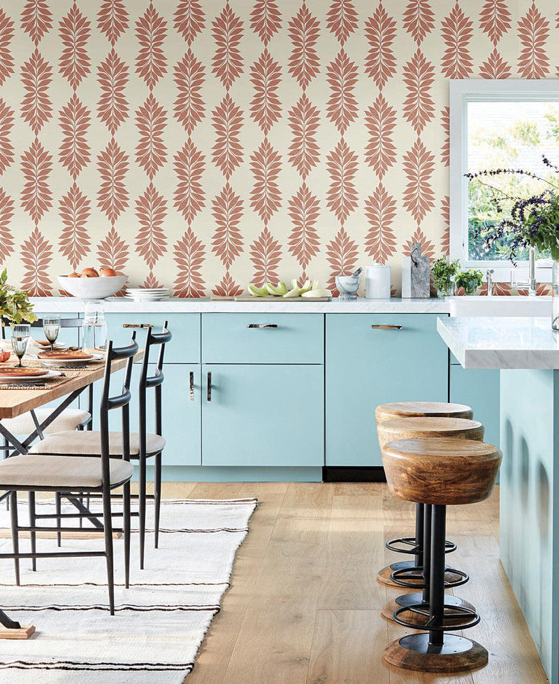 Wallpaper Broadsands Botanica Wallpaper // Coral 