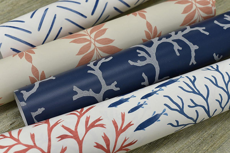 Wallpaper Broadsands Botanica Wallpaper // Coral 