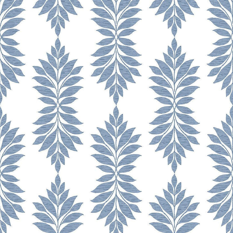 Wallpaper Broadsands Botanica Wallpaper Sample // Blue 8 x 10 