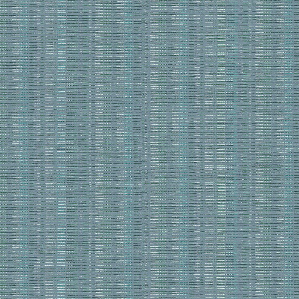 Wallpaper Broken Boucle Stripe Wallpaper // Blue 